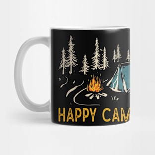 Funny Camping Hiking Lover Present Happy Camper Gifts Women Mug